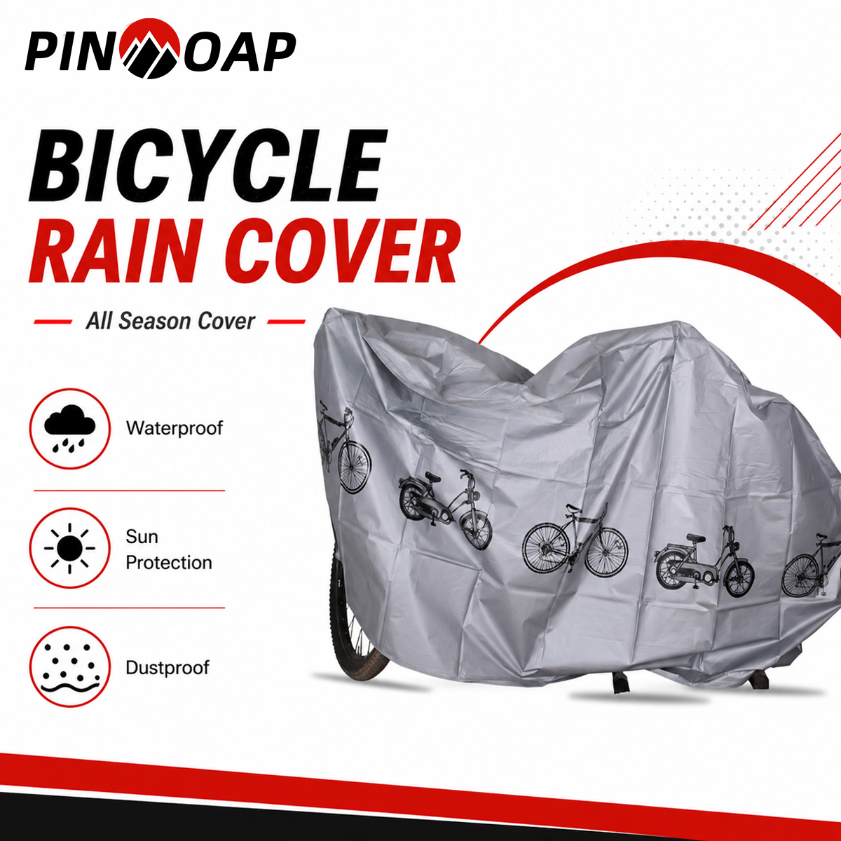 Cycling Commute Bag - Универсальный чехол для велосипеда PINMOAP: водонепроницаемый,