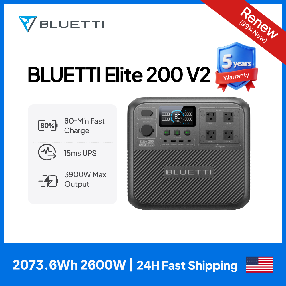 Usb Charger Dynamo - 【Обновленная модель】Портативная электростанция BLUETTI Elite 200