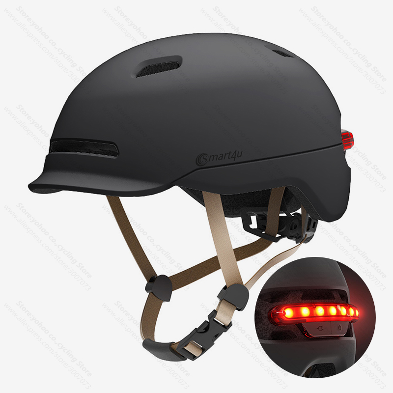 Cycling In City - Шлем велосипедный smart4u со светодиодной подсветкой,