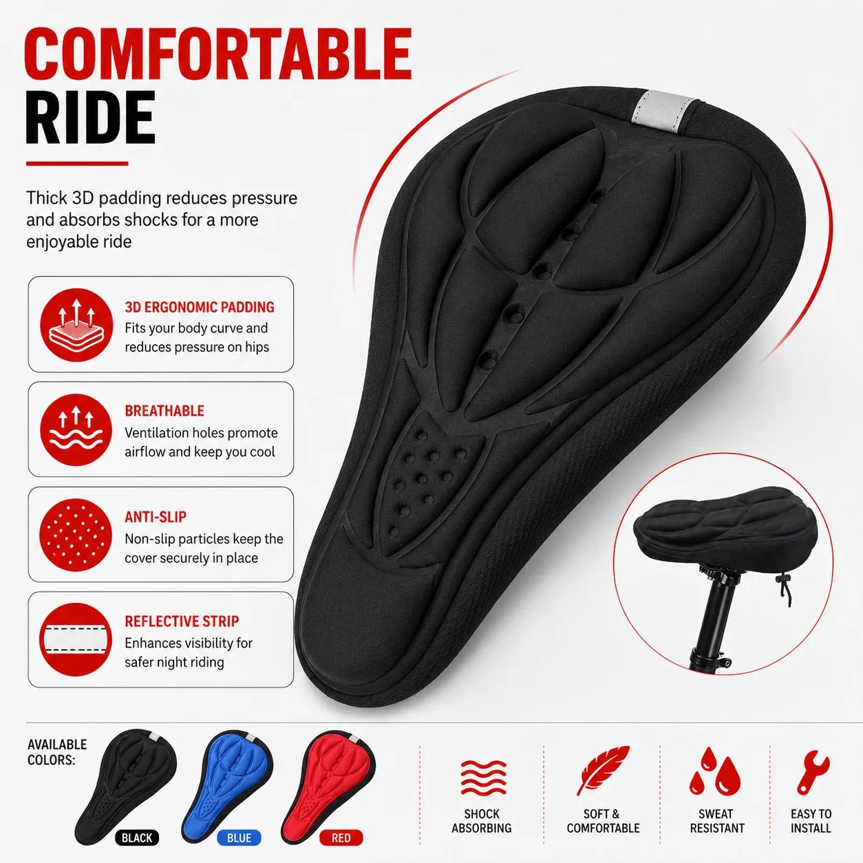3D-чехол для велосипедного сед – обзор и цена Commuting By Bike